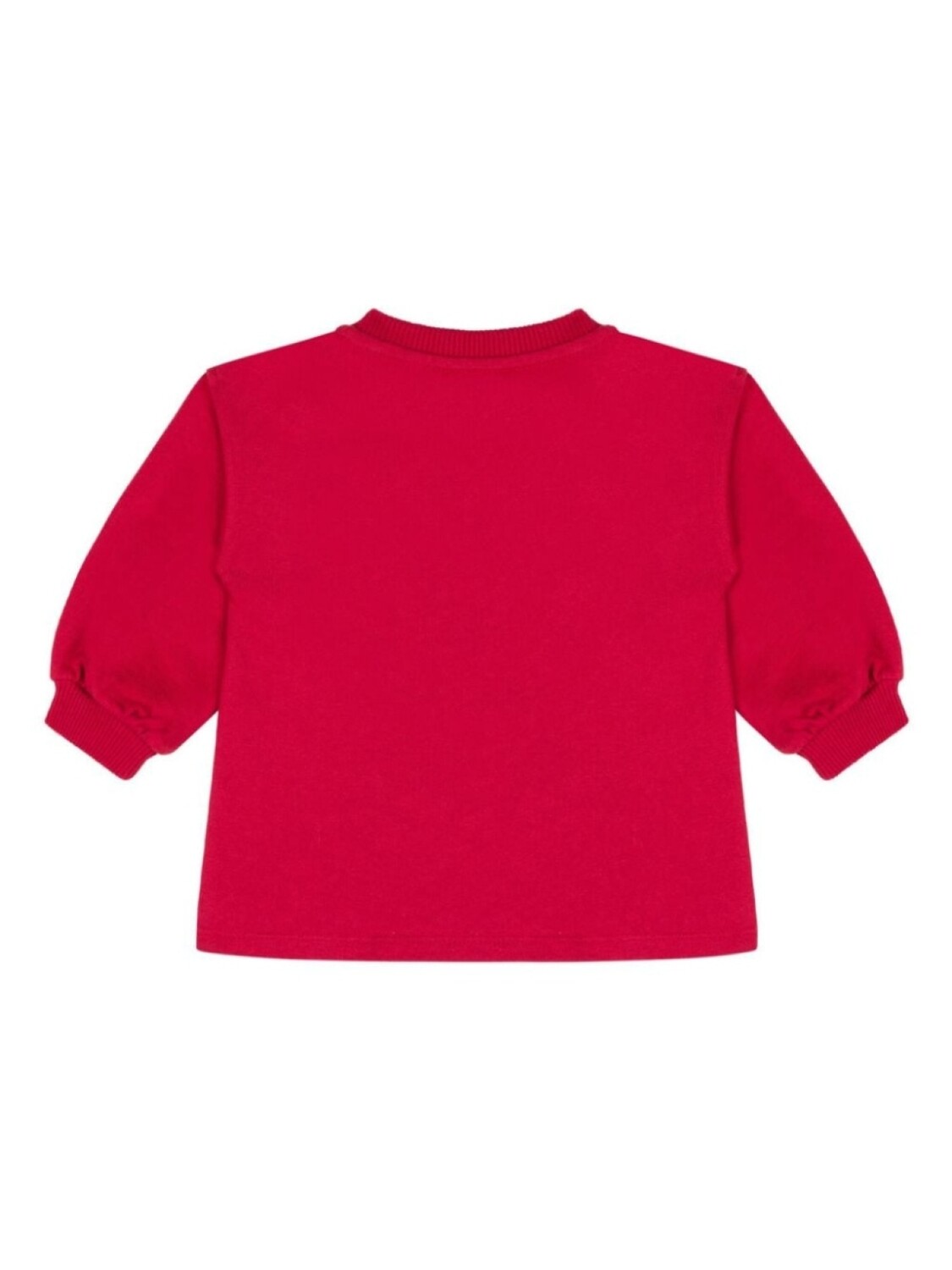 Moschino Kids хлопковая толстовка с принтом «Медвежонок Тедди», красный — фото 2