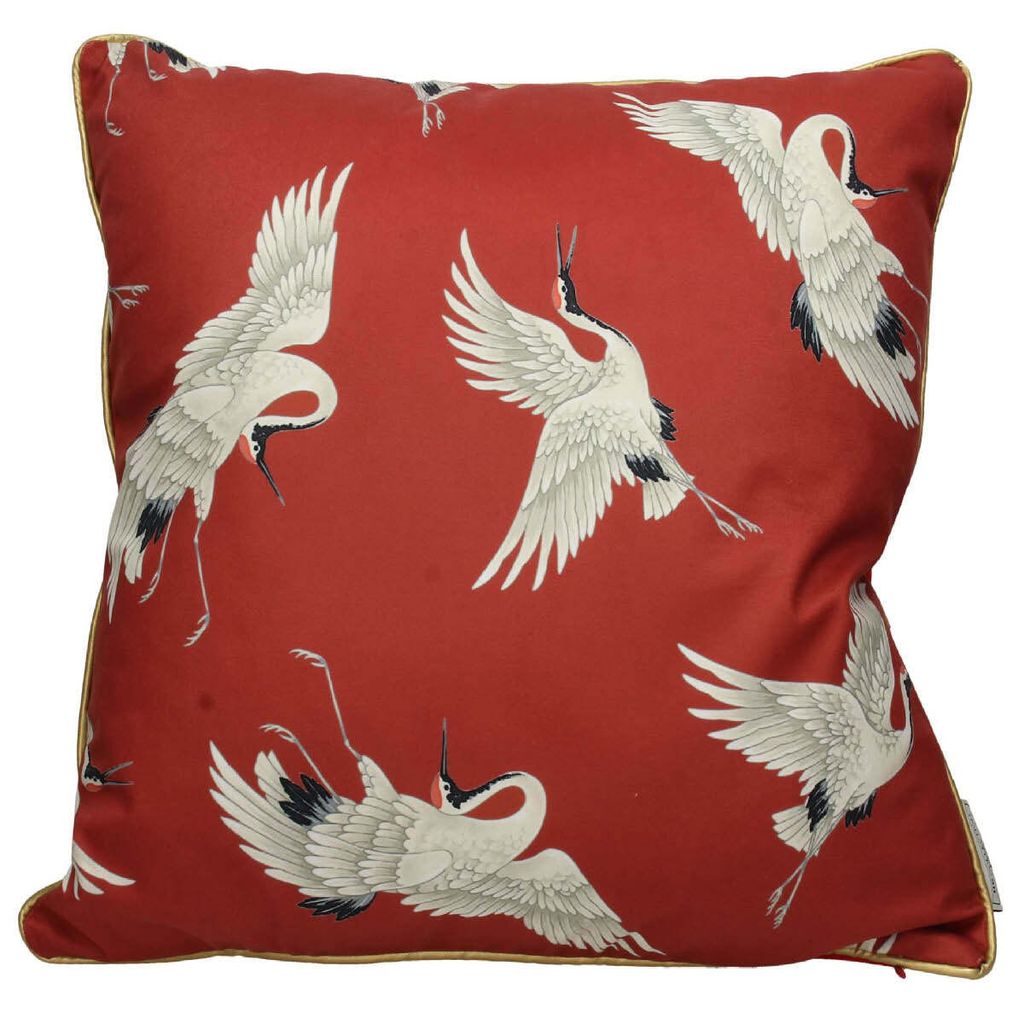 

SVJ Kraanvogel декоративная подушка - 45x45x7 см - бархат - терракота SVJ Home Decorations