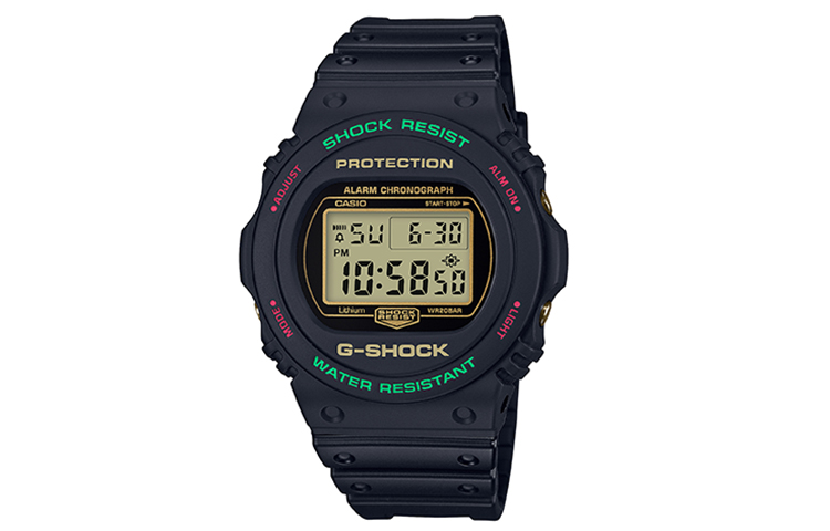 

G-SQUAD Кварцевые часы с ремешком из смолы Мужские часы Желтый циферблат CASIO