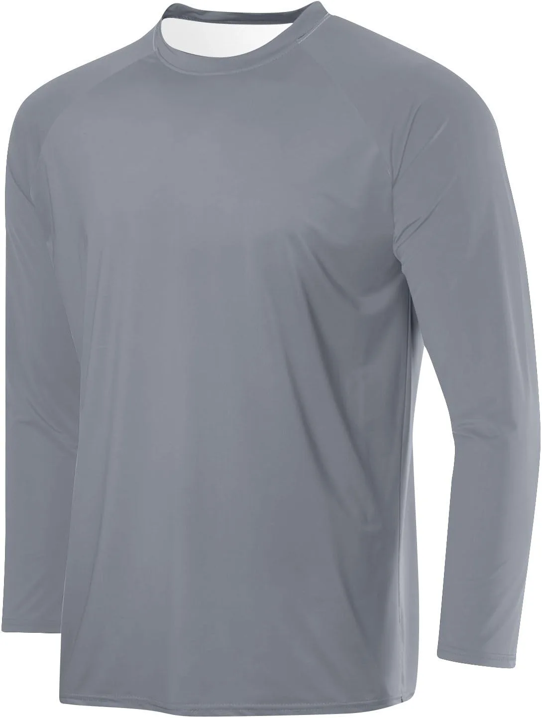 

Мужская футболка с длинным рукавом Basic Solid Crewneck, комфортная, быстросохнущая