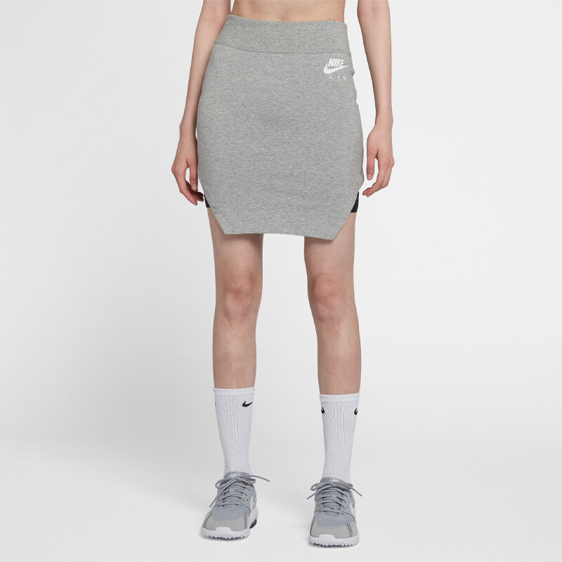Юбка повседневная женская, темно-серая/белая Nike — фото 4