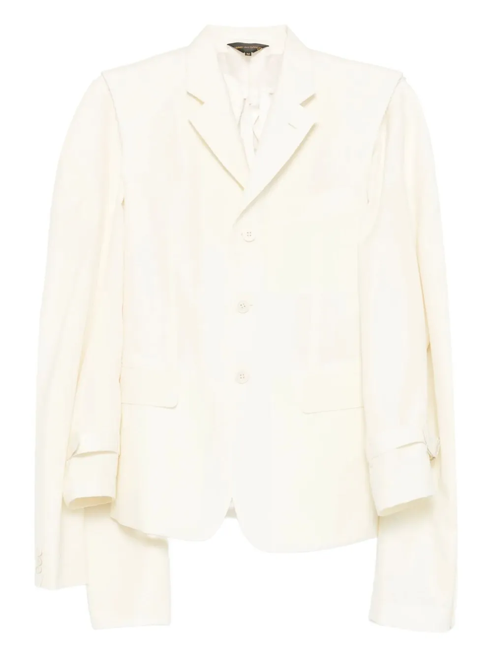 

Блейзер с драпировкой COMME DES GARCONS, белый