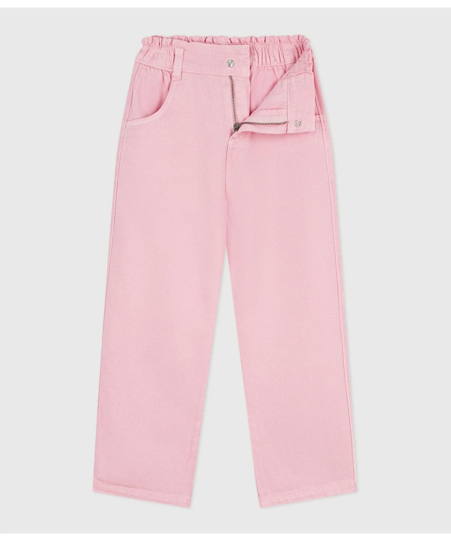 Хлопковые брюки из лиоцелла PETIT BATEAU, Light Pink — фото 2