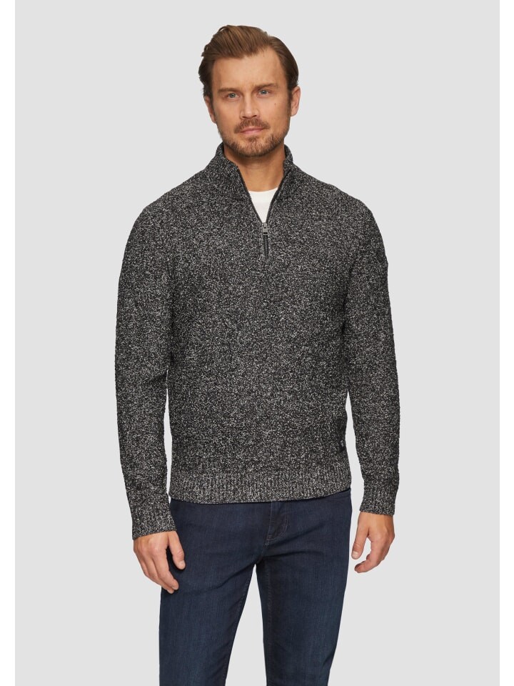 

Пуловер s.Oliver Strickpullover langarm, черный