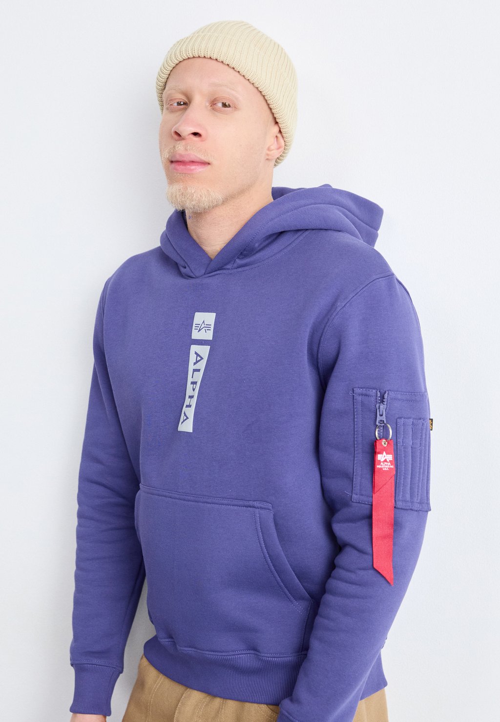 

Толстовка Alpha Industries, темно-фиолетовый