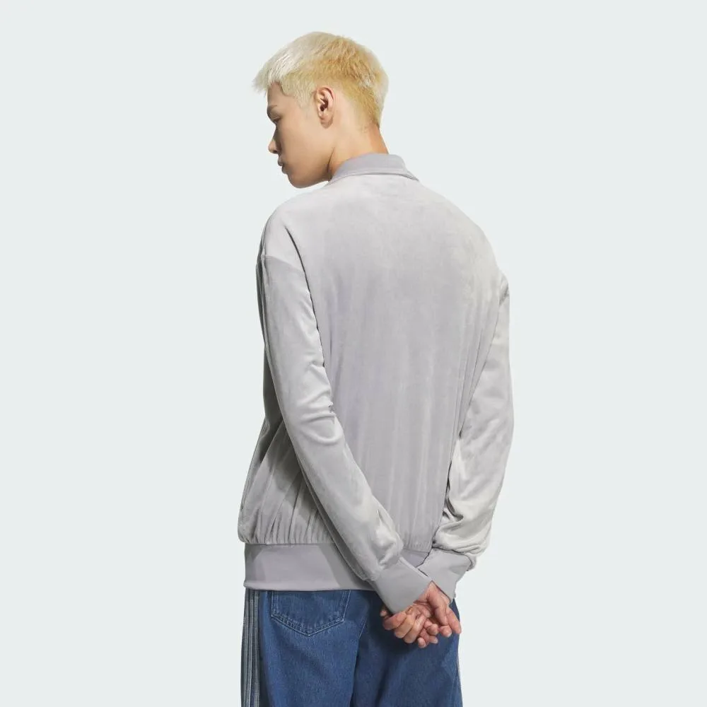 Спортивная футболка Adidas FB TT из велюра, цвет Gray — фото 3