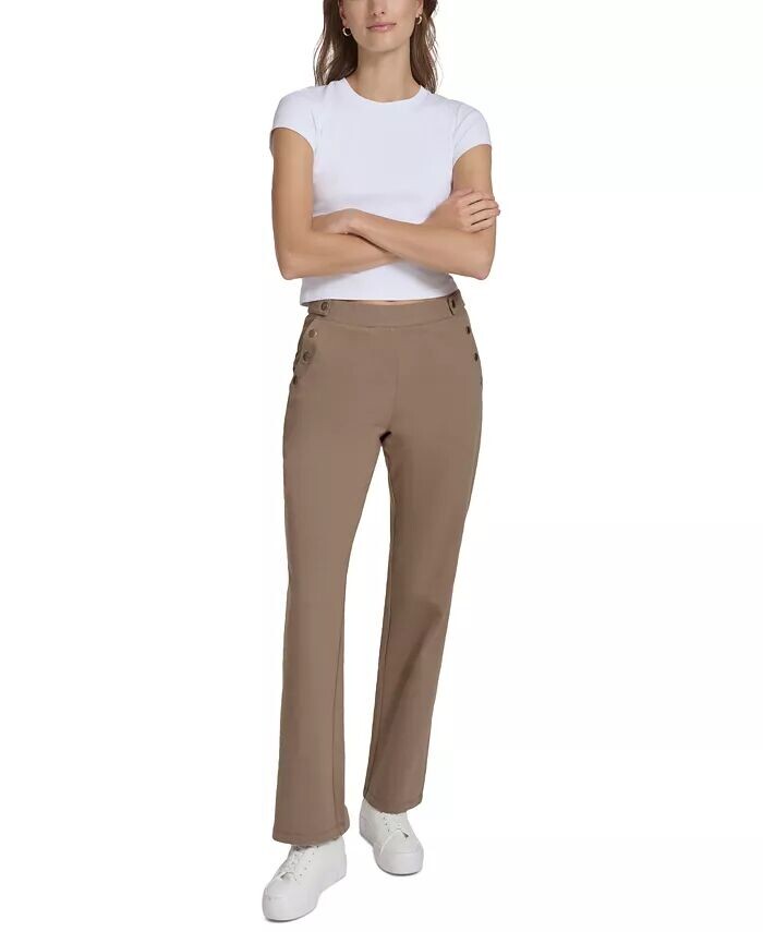 

Женские брюки-клеш из твила Marc New York, красный