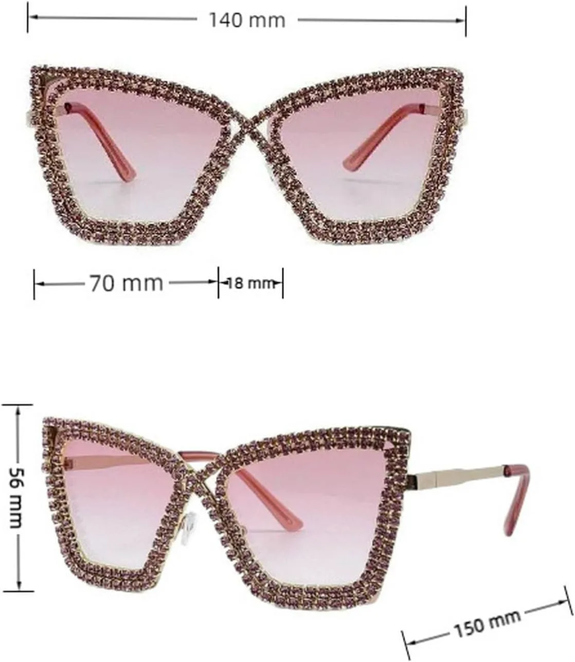 

Laureles Vintage Novetly Солнцезащитные очки «кошачий глаз» со стразами для женщин, в металлической оправе, солнцезащитные очки для мужчин в стиле панк, C2