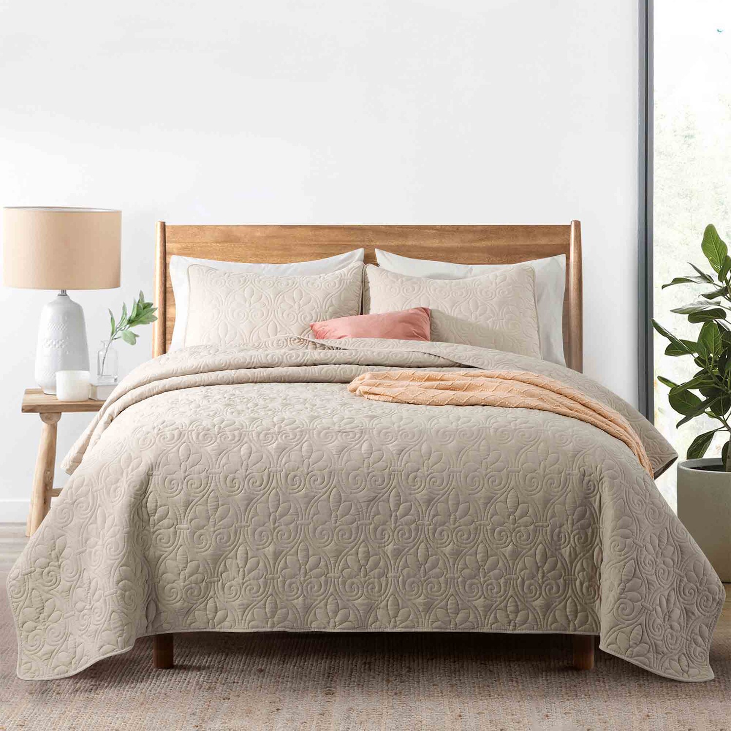 

Peace Nest Комплект стеганых покрывал из трех предметов Peace Nest, цвет Khaki