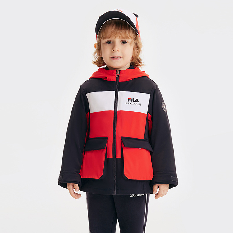 Детская зимняя куртка Pre school FILA KIDS, синий — фото 3