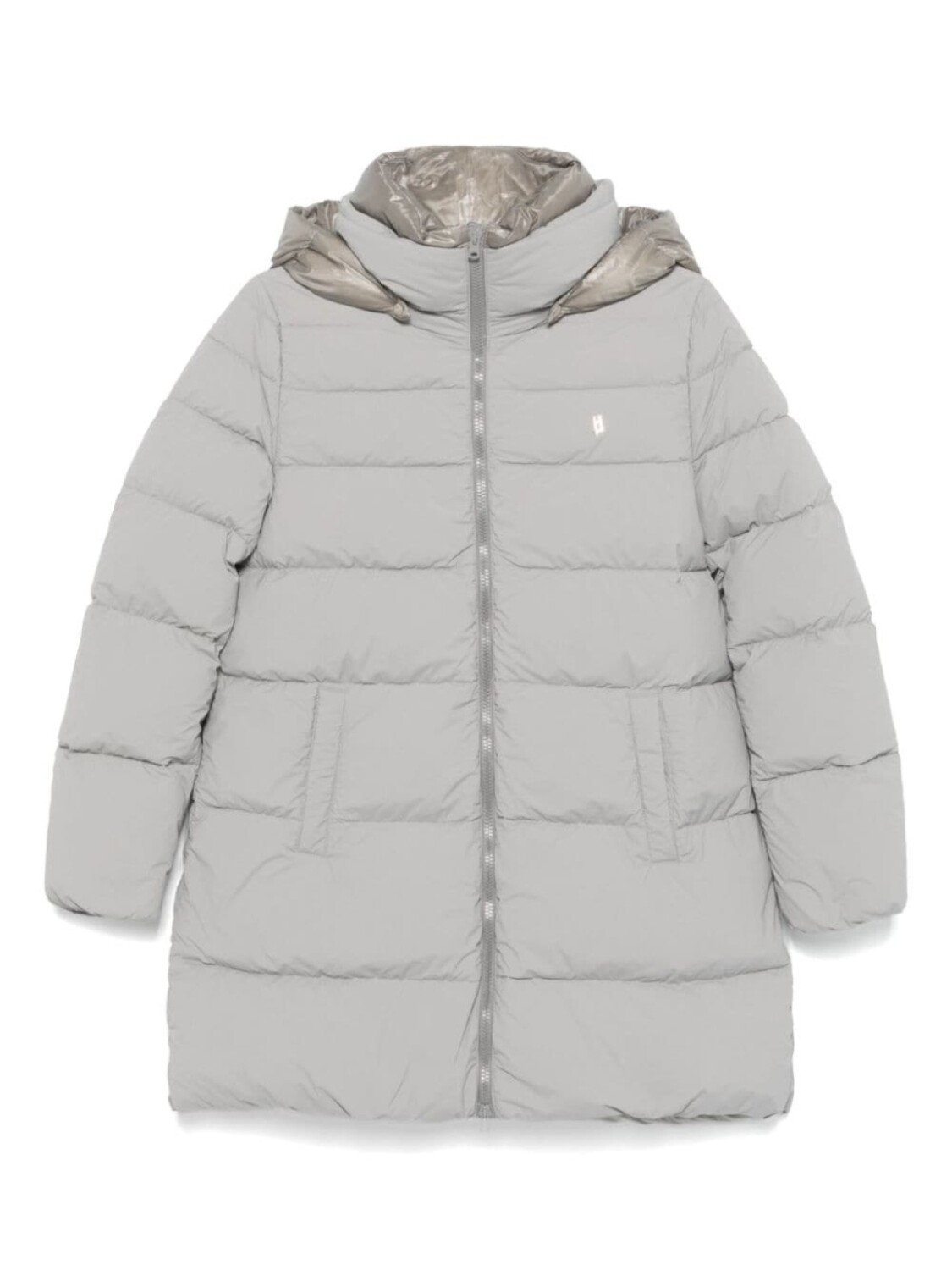 

Стеганое пальто Herno Kids, серый