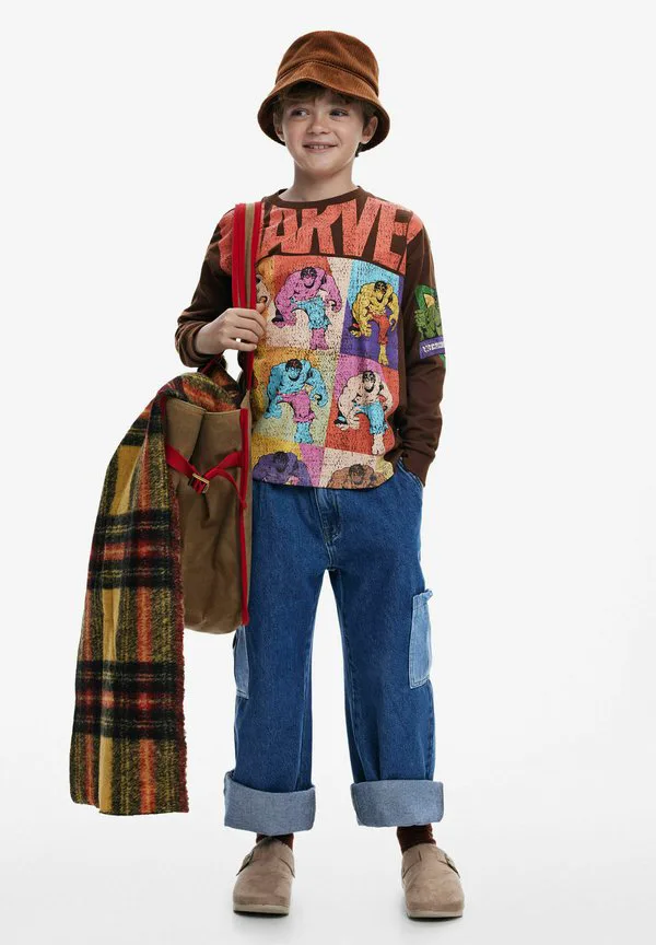 Футболка с длинными рукавами "халк" Desigual, Brown