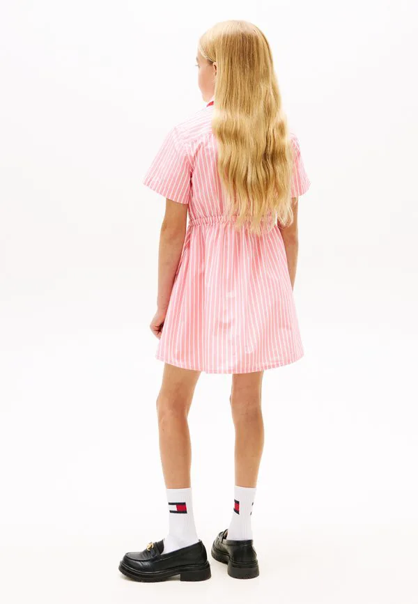 Платье-Рубашка в полоску из поплина Tommy Hilfiger, Tropical Blush Stripes — фото 3