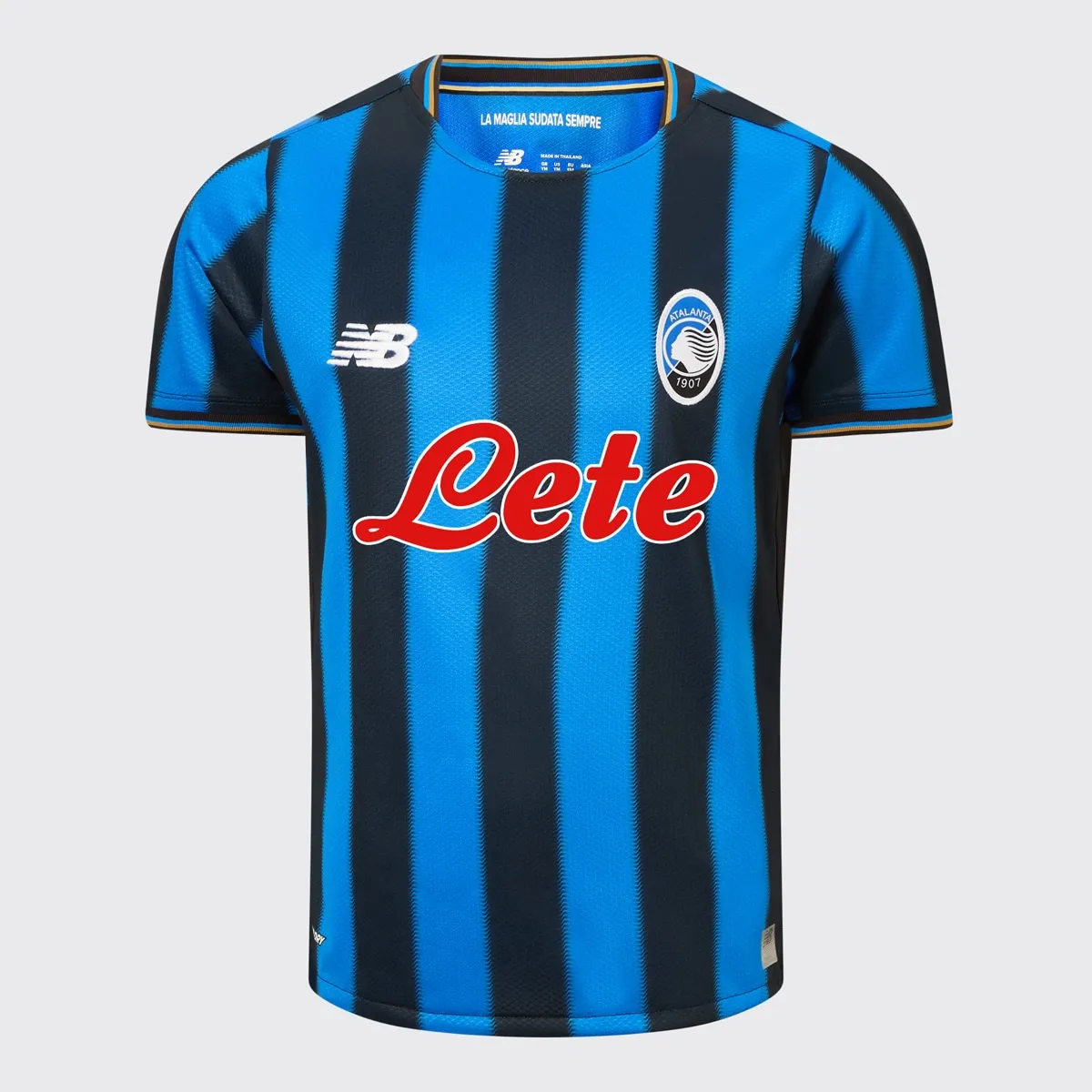 

Детская футболка основной формы ATALANTA BC 2025/2026 Реплика New Balance, синий/черный