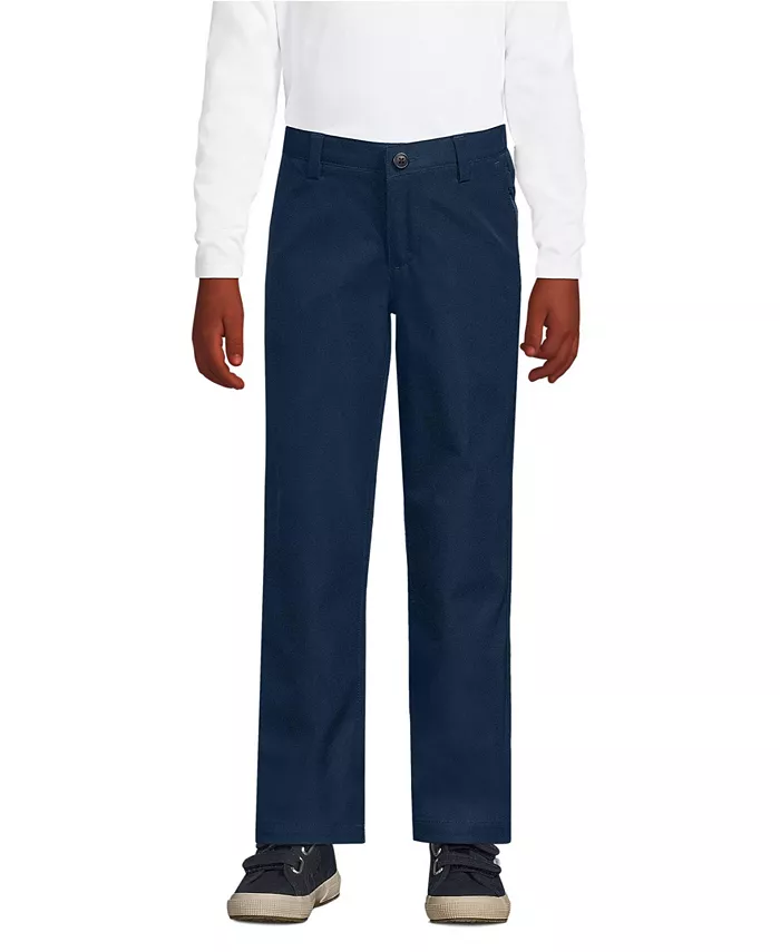 

Брюки Active Performance Chino для девочек старшего возраста Lands' End, синий