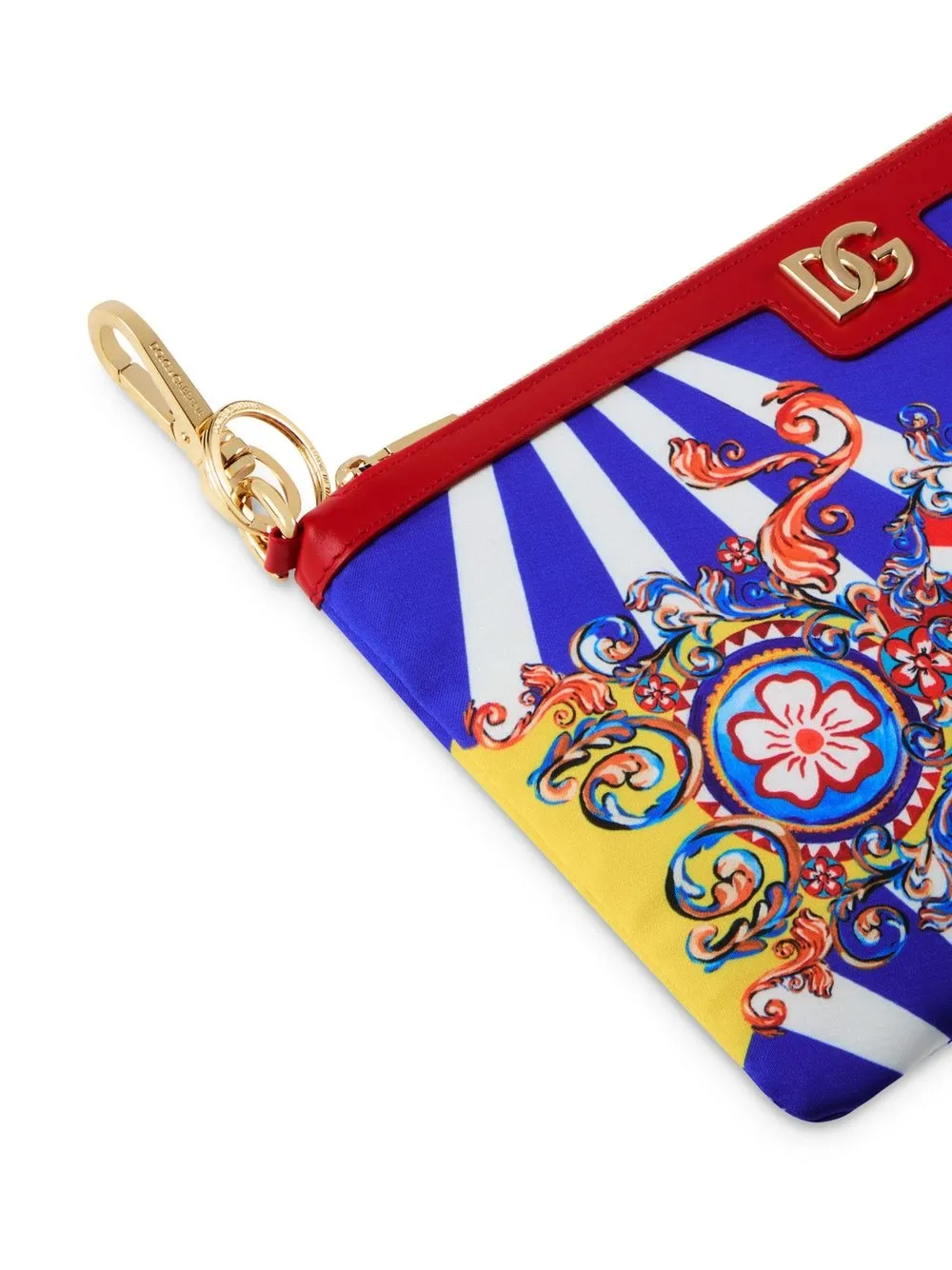 Набор из трех предметов с абстрактным принтом Dolce & Gabbana, красный — фото 4