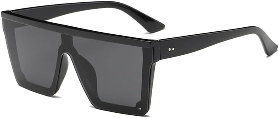 

Большие солнцезащитные очки для женщин и мужчин в крупной оправе с заклепками, винтажные зеркальные очки с градиентным покрытием и защитой от УФ-излучения UV400 VFDHN, 1