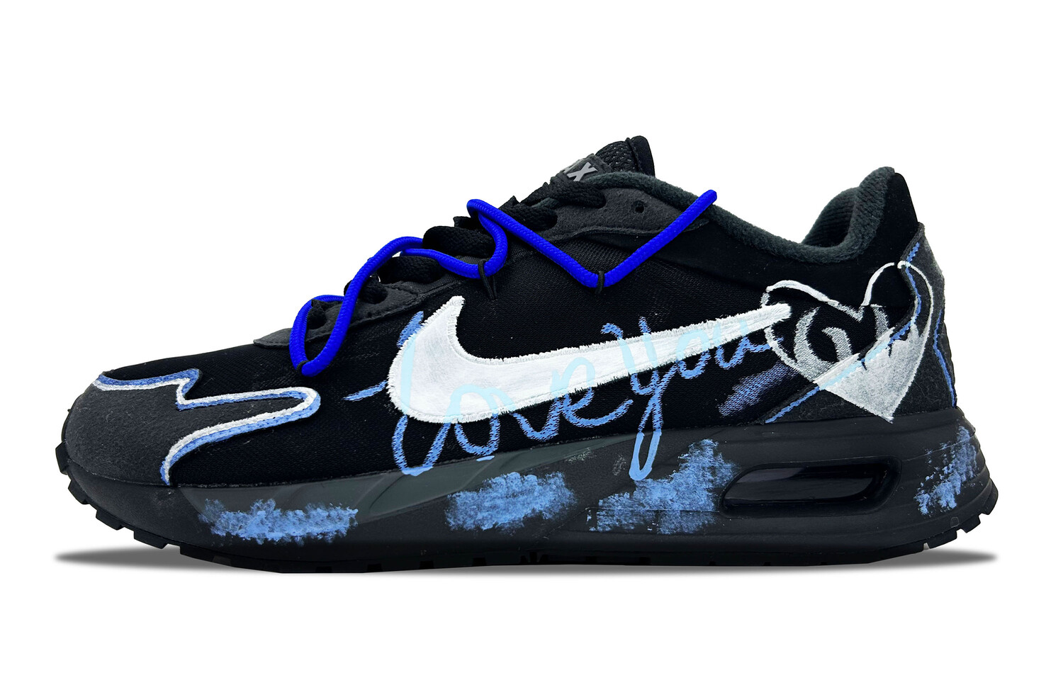 

Кроссовки Nike Air Max Solo Lifestyle Shoes Men Low-top Black/Blue, черный