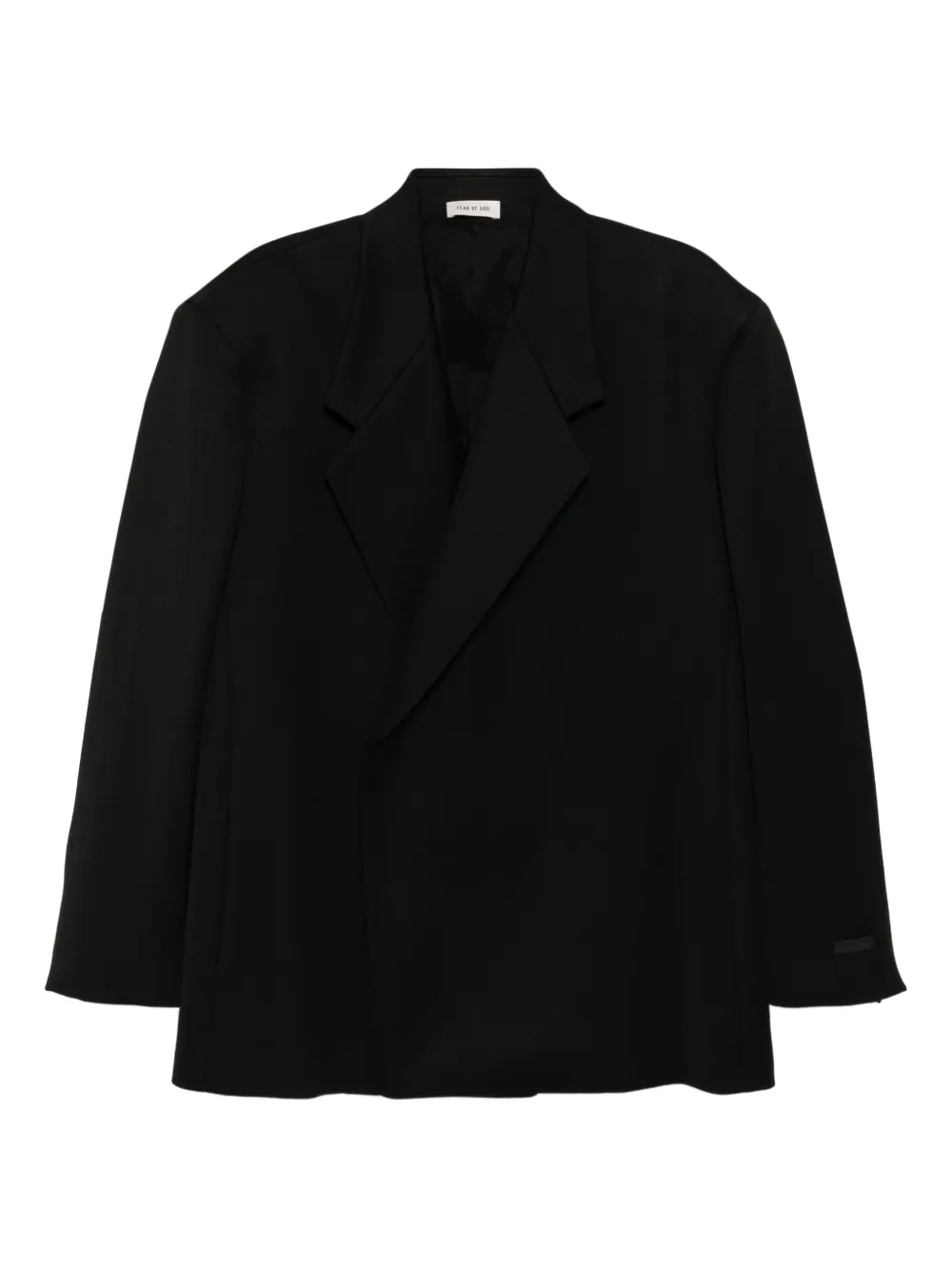 

Шерстяной двубортный пиджак Fear Of God, черный