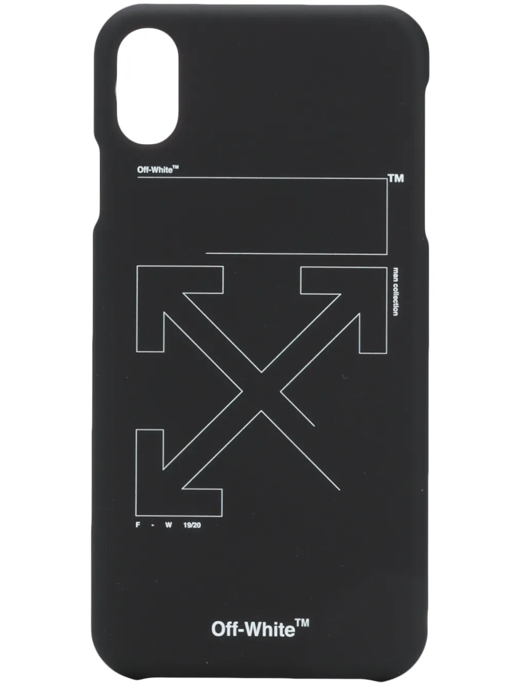 

Чехол для iPhone XS max Off-White, черный