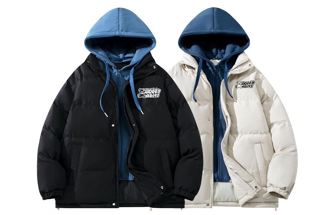 

BOBBY ABLEY Пуховик Unisex, 2 Pack (Black Blue+Beige Blue)
