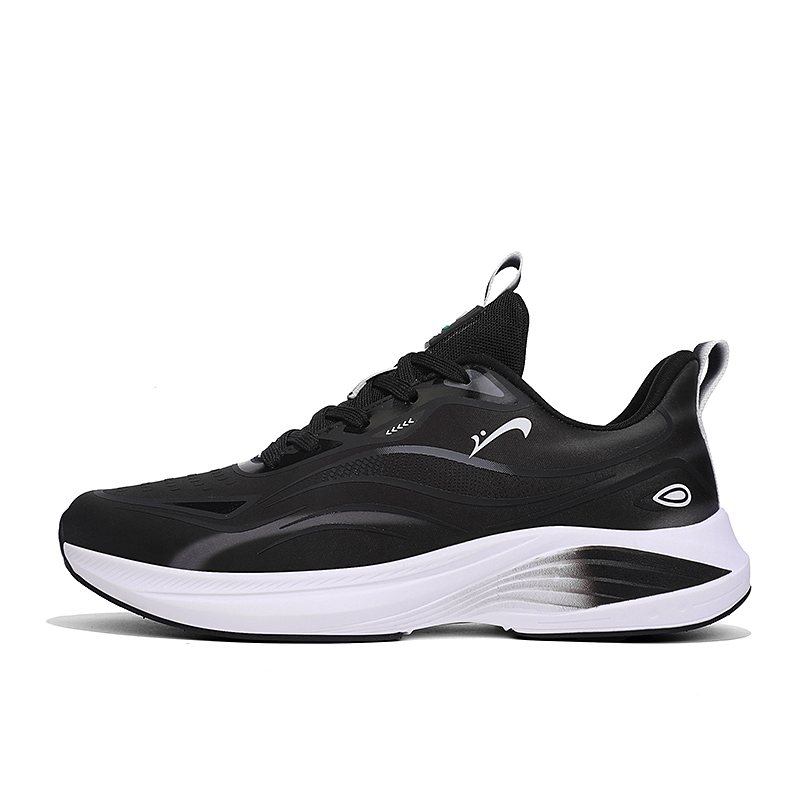 

K-bird Низкие повседневные беговые кроссовки мужские черно-серые, цвет Black/Gray