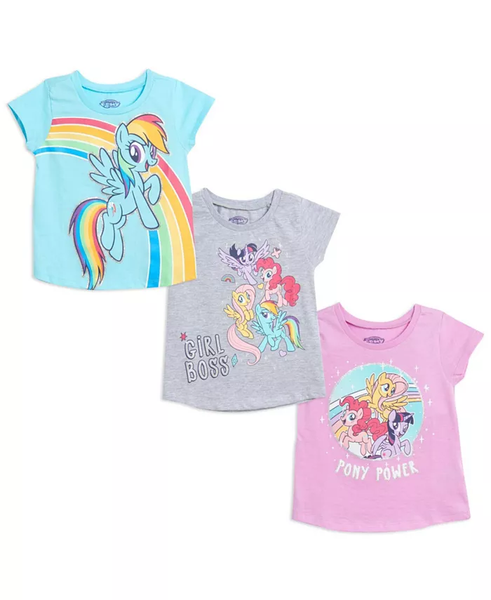 Девочки My Pony 3 футболки в наборе My Little Pony, мультиколор