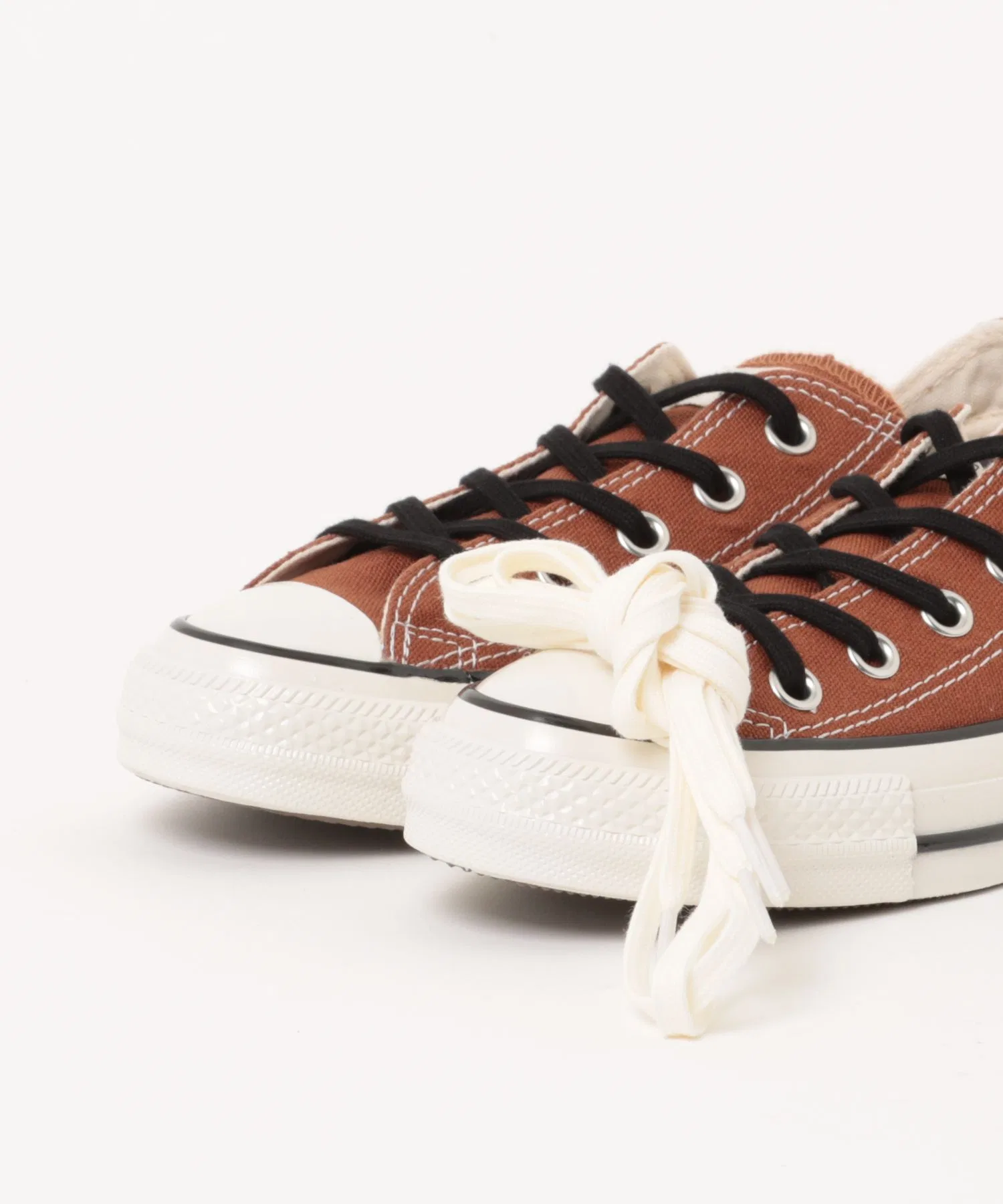 Мужские кеды из канваса CONVERSE All Star Aged CL OX коричневые — фото 4