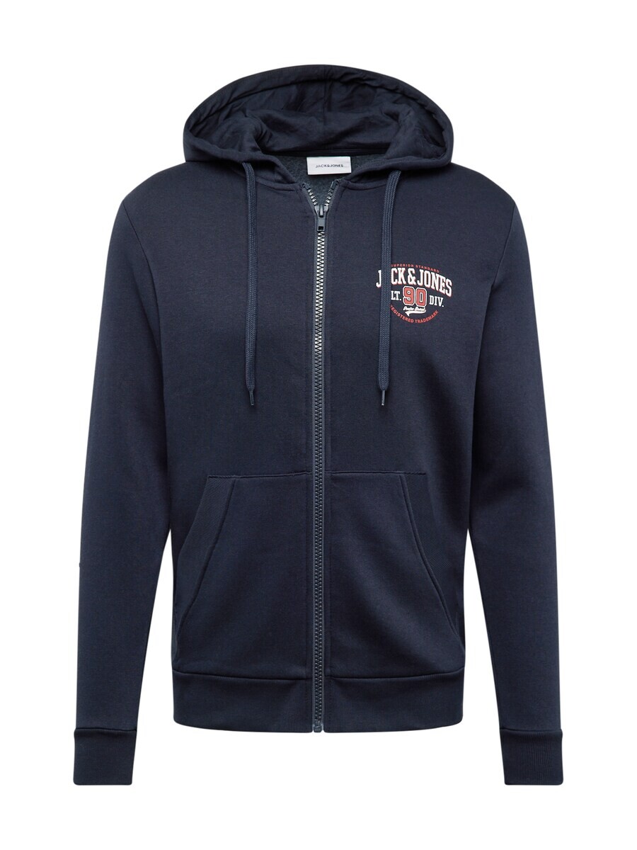 

Толстовка с капюшоном на молнии JACK & JONES Zip-Up Hoodie, темно-синий