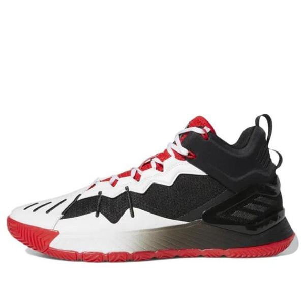 

Кроссовки d rose son of chi 'white black red' Adidas, белый