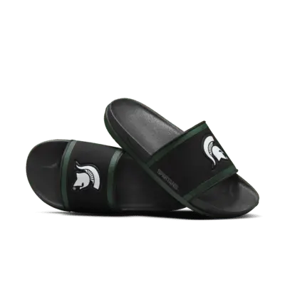 

Шлепанцы Nike Offcourt (Michigan State) Slide, цвет Black/Pro Green/White