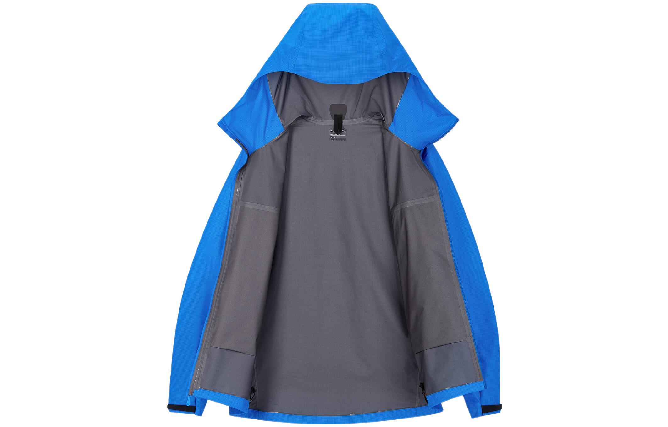 Arcteryx Мужская ветровка с ветрозащитой дышащая утепленная, Water Wave Blue/Fluidity — фото 4