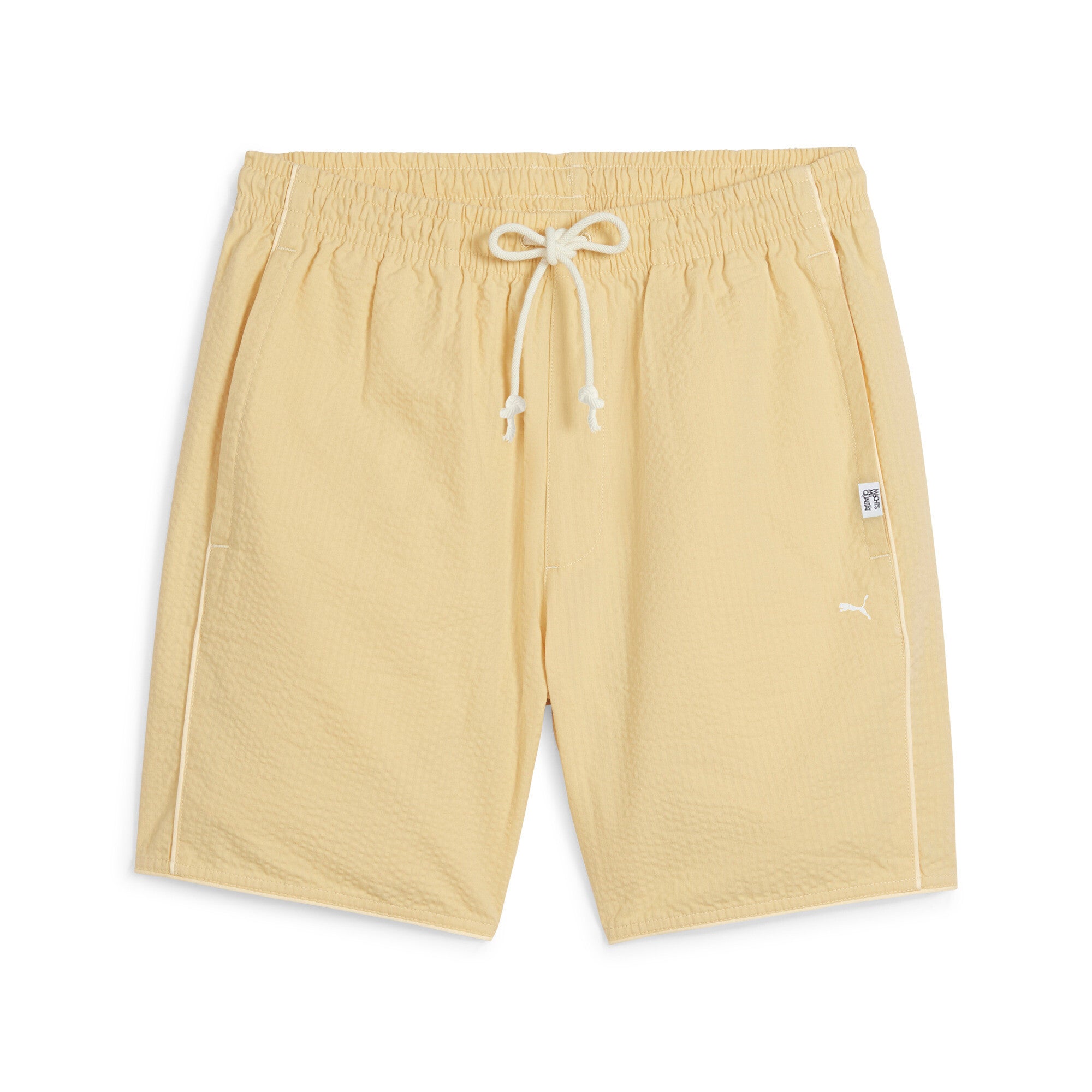 

Мужские шорты PUMA MMQ из сирсакера, цвет chamomile