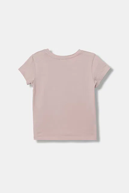Футболка с коротким рукавом с принтом United Colors of Benetton, розовый — фото 2