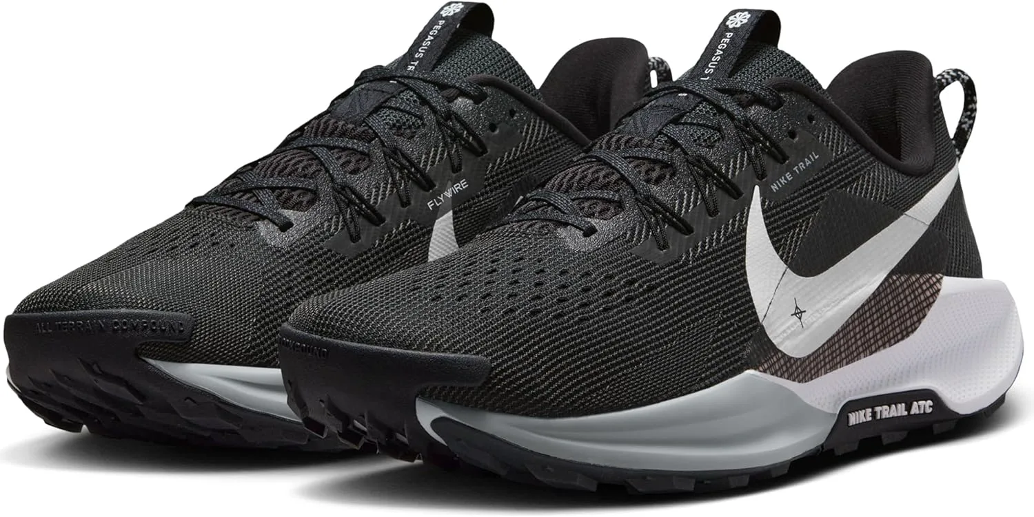Мужские кроссовки Nike Pegasus Trail 5, черный/белый/серый — фото 4