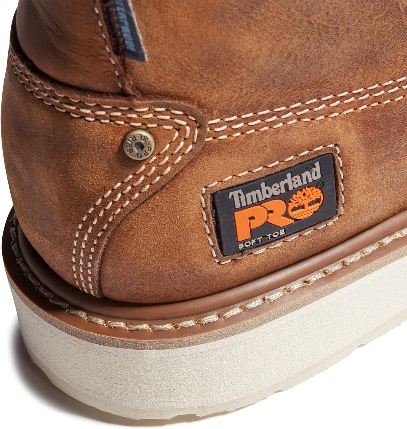 Водонепроницаемые мужские ботинки Timberland PRO Gridworks 6 дюймов с мягким носком, Golden Brown — фото 3