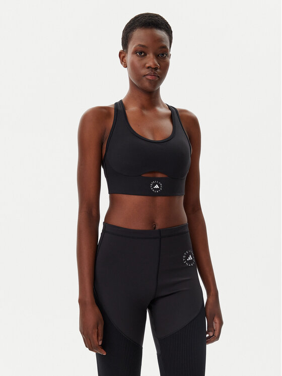 

Облегающий спортивный бюстгальтер Stella McCartney TrueStrength IW6373 Adidas By Stella Mccartney, черный