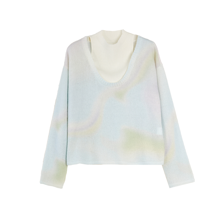 

ELLE Трикотажная водолазка для женщин Light Green