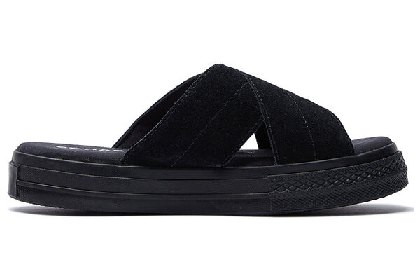 Тапочки one star sandal 'black' Converse, черный — фото 2