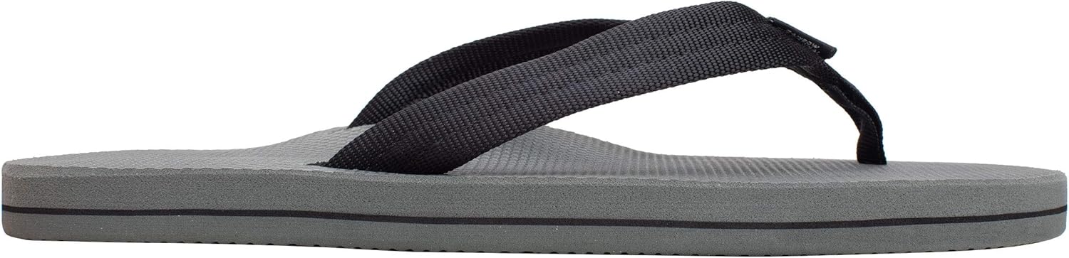 Мужские сандалии Rainbow Single Layer Soft Top 1" с верхом из мягкого материала и ремешком из нейлона, наполненным EVA Rainbow Sandals, черный/серый — фото 4