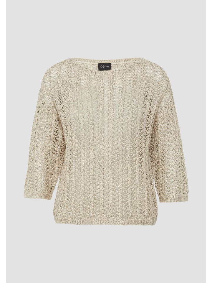 

Вязаный свитер в цвете 8061_бежевый s.Oliver