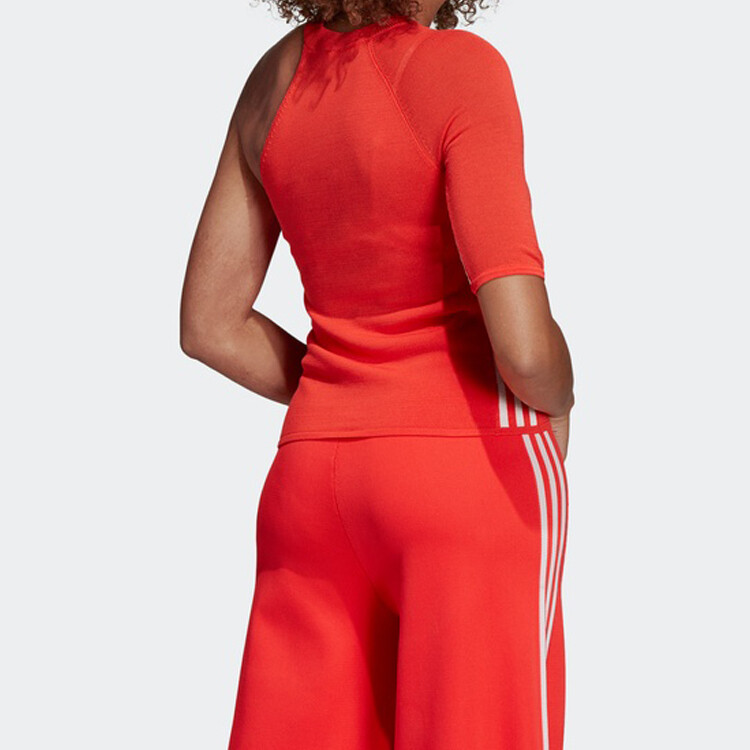Футболка женская красная Adidas Originals — фото 4