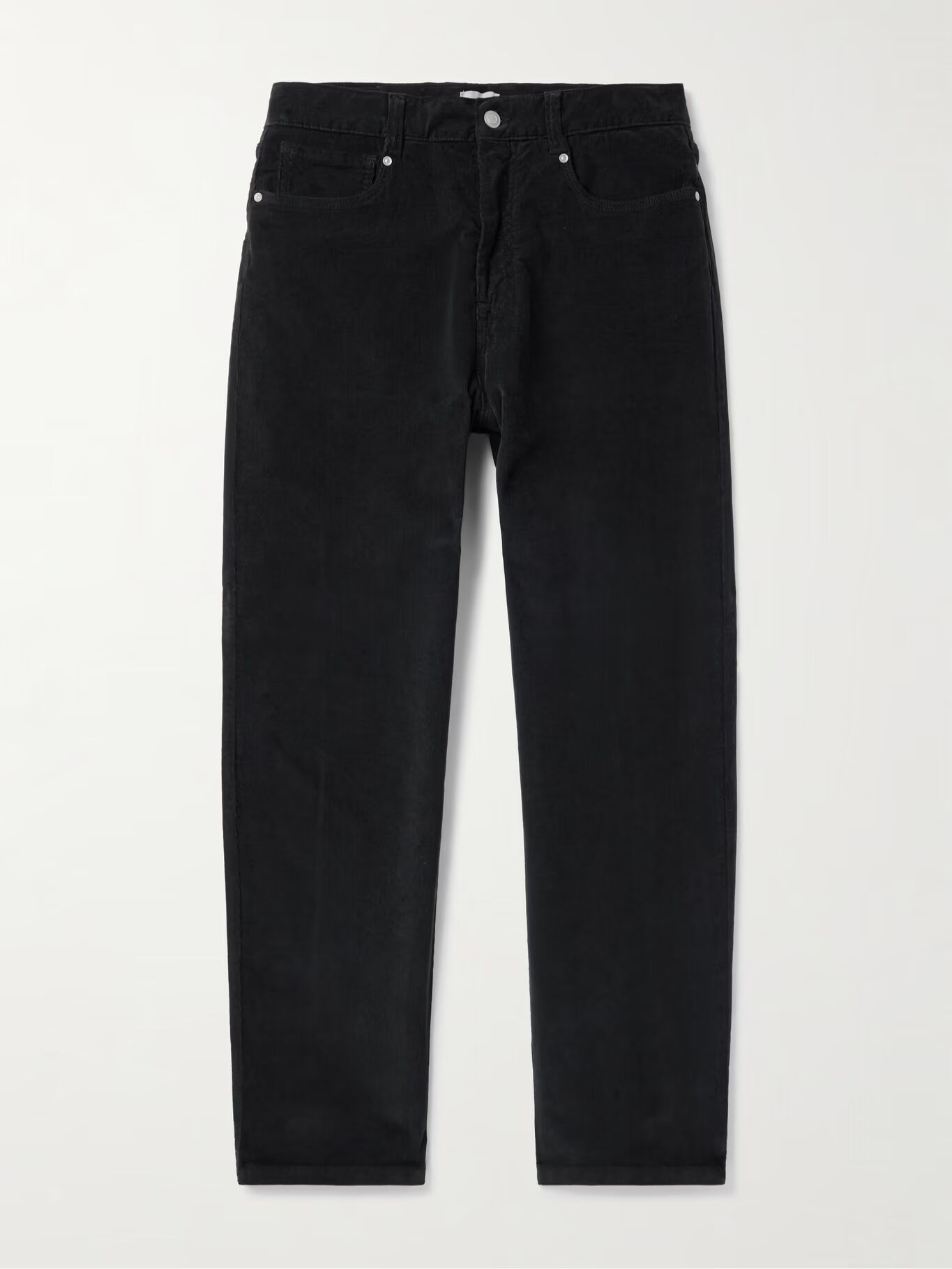 

Брюки Ken Slim-Fit Straight-Leg из эластичного хлопкового вельвета ALTEA, черный