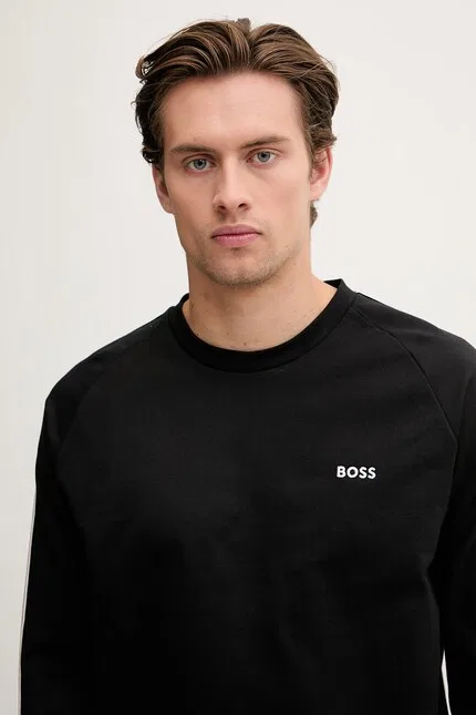 Свитшот с круглым вырезом Iconic Sweatshirt BOSS, черный — фото 4