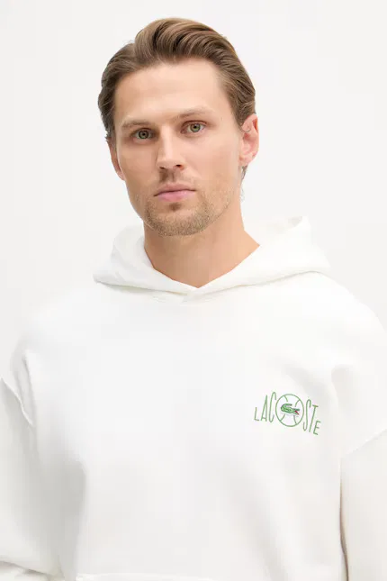 Худи Lacoste белое — фото 4