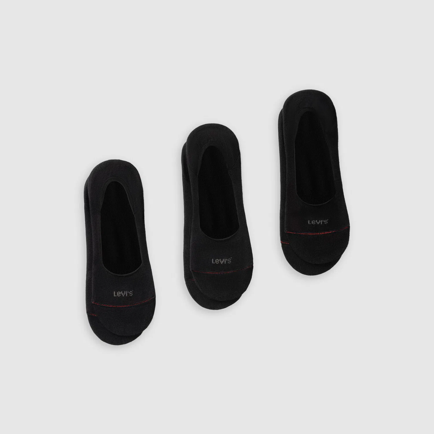 Низкие носки-комбинезон (3 шт.) Levi's, Black