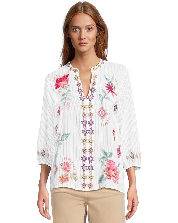 

Блуза Johnny Was Paris Effortless Blouse, цвет Kadi Stripe