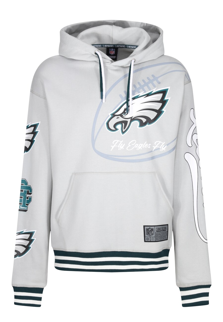 

Толстовка Recovered NFL Eagles Fly, серый