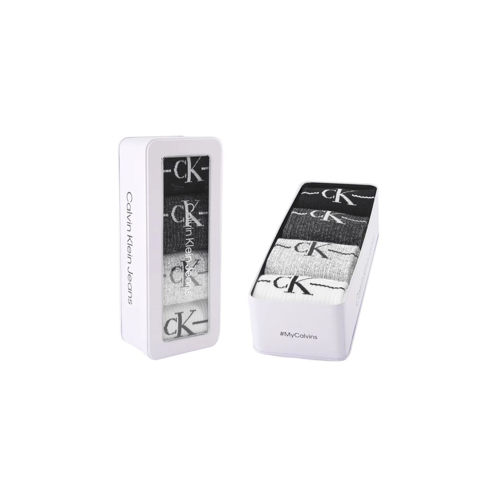 

Носок из черного и белого хлопка Calvin Klein