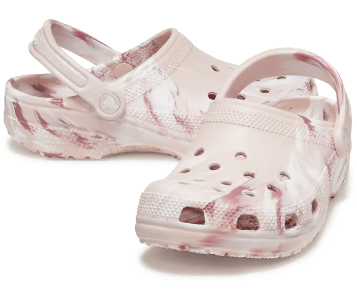 Классические мраморные сабо Crocs женские, цвет Quartz / Multi — фото 2